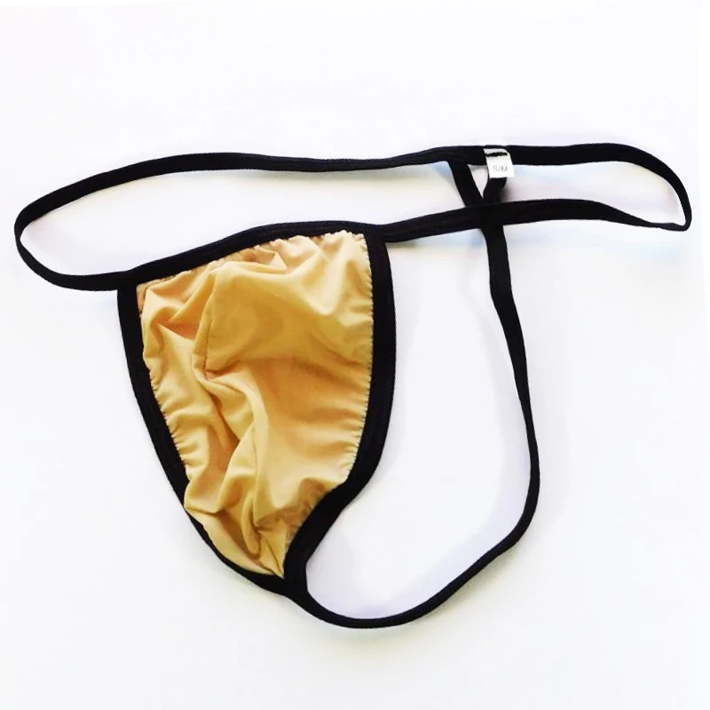 Сексуальное гей мужское нижнее белье Jockstrap мужские стринги из ледяного шелка