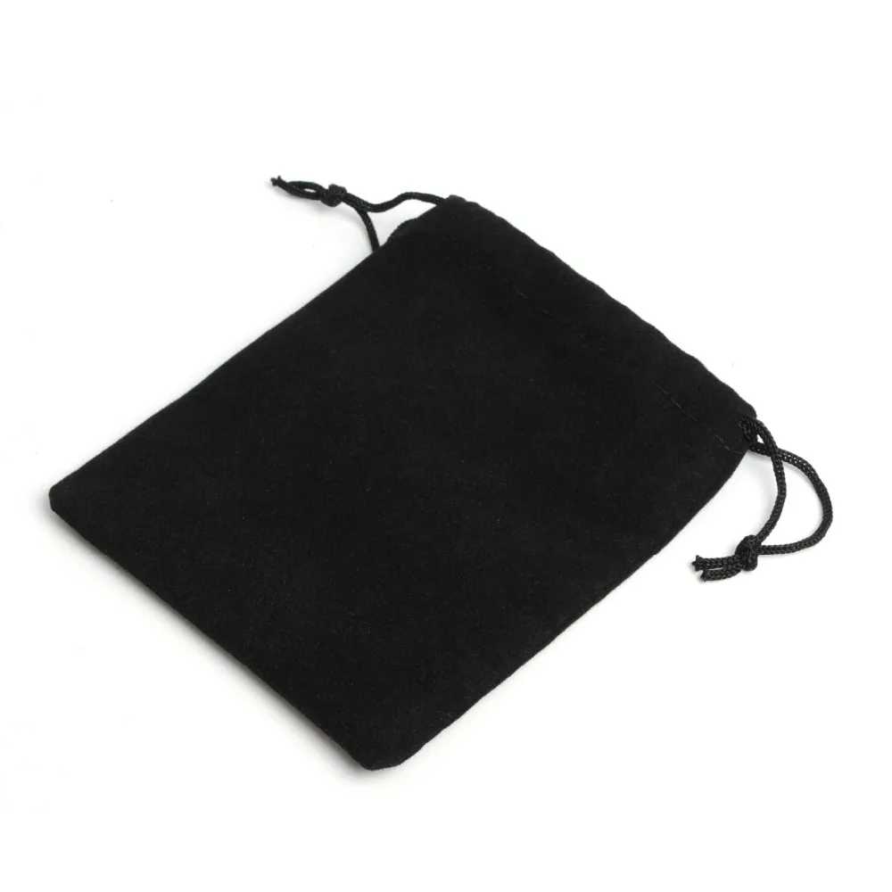 100pcs 12*10Cm Black Velvet Gift Drawstring Pouch Bags Party Jewelry Bag Christmas Candy Wedding Packing | Украшения и аксессуары