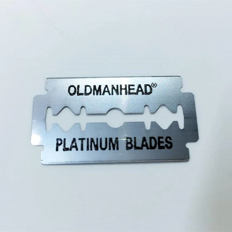100 шт. OLDMANHEAD суперострые лезвия из нержавеющей стали мужские для бритья острый