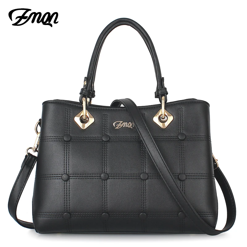 

ZMQN Women Handbag 2020 Leather Bags For Women Rivet Crossbody Bag Ladies Luxury Handbags Women Bag Designer Bolsa Feminina A707