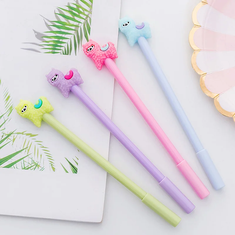 Милые чернила из альпаки гелевая ручка Kawaii офисные школьные принадлежности