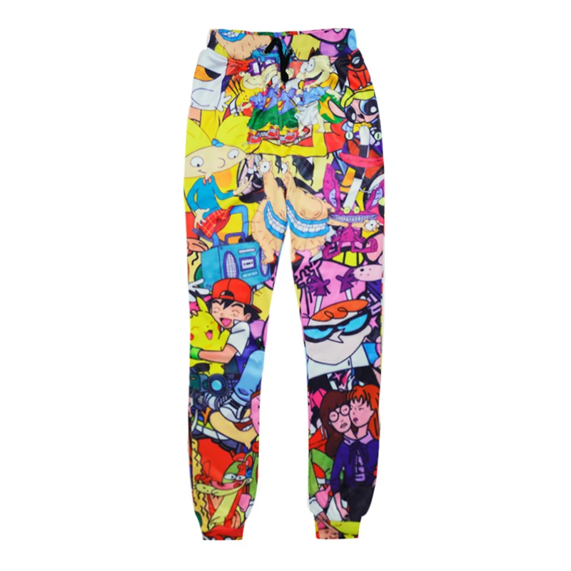 anime3 pants Аниме Рик и Морти 3D джоггеры брюки для мужчин повседневные свободные брюки низ Мужская одежда для унисекс хип-хоп стиль Pantalon Homme - Цвет: anime3 pants