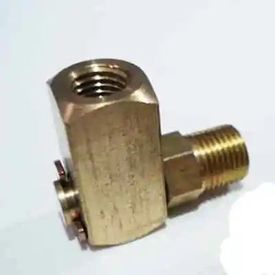M8x1mm наружная резьба x 4 мм диаметр трубы Регулируемый латунный опрессованный
