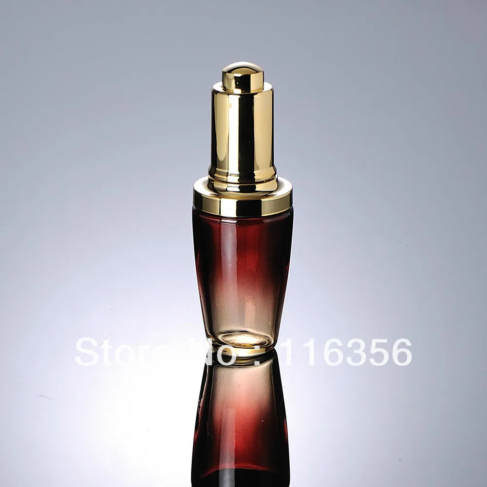 30 дневная бутылка с золотой капельницей для косметической упаковки|cosmetic bottle|glass