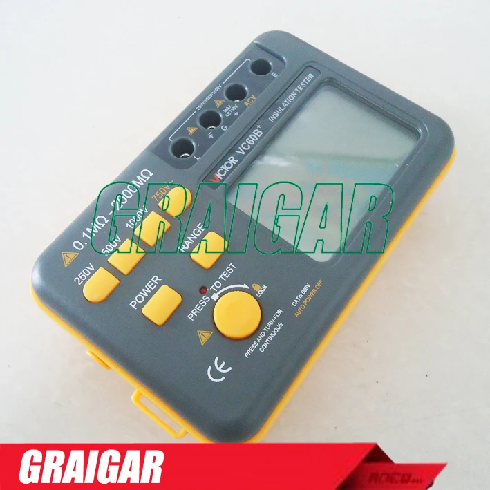 VC60B + цифровой измеритель сопротивления мегомметром Мегаомметр|megohm meter|digital insulation