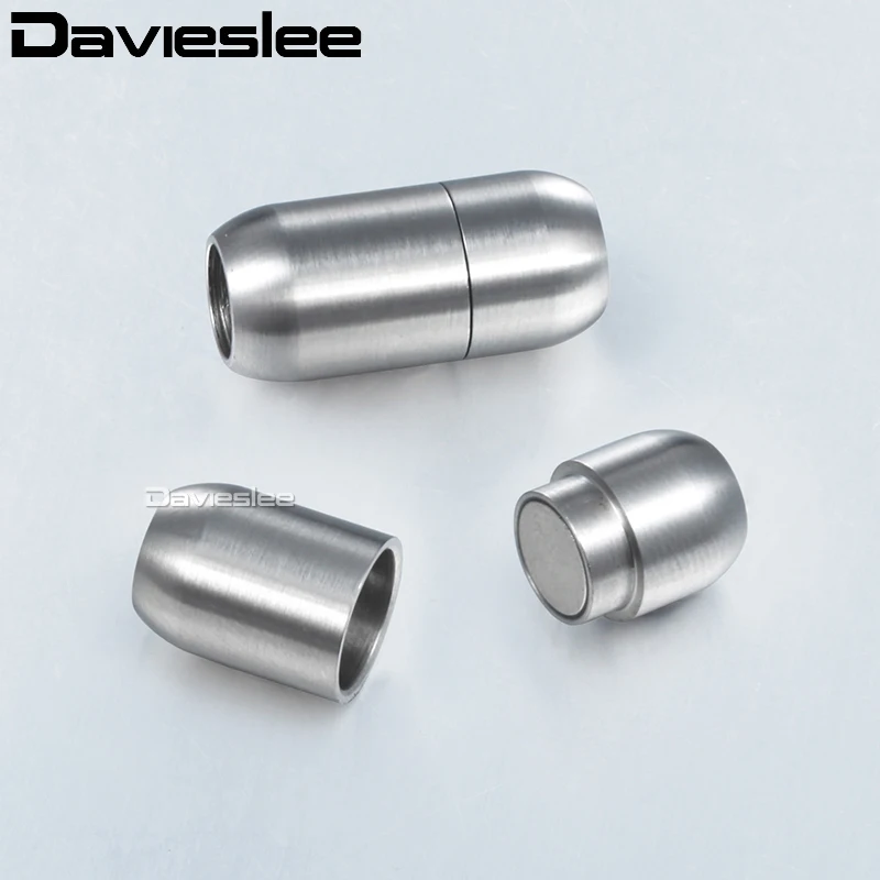 Магнитные застежки для ювелирных изделий Davieslee подходят 4 5 6 8 10 12 14 мм кожаный шнур