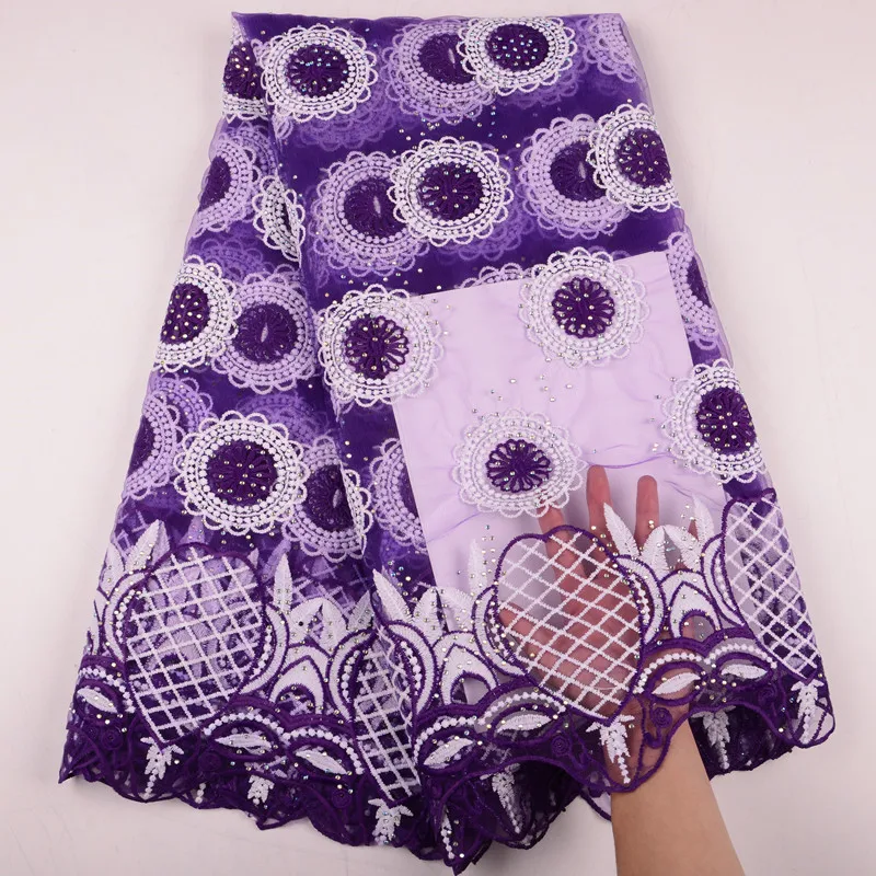 Кружевная ткань в африканском стиле кружевная с вышивкой нигерийском