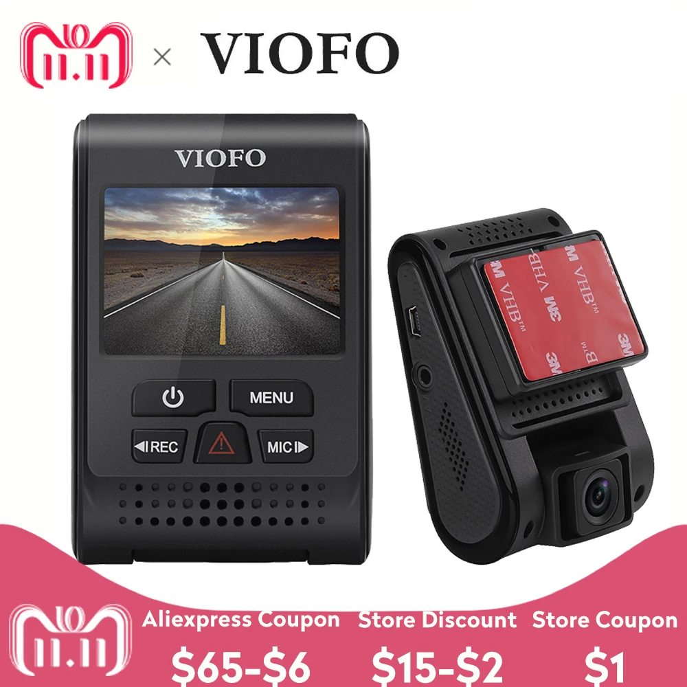 VIOFO A119 Видеорегистраторы для автомобилей без gps модуля 2 0 &quot160 градусов 1080 P тире