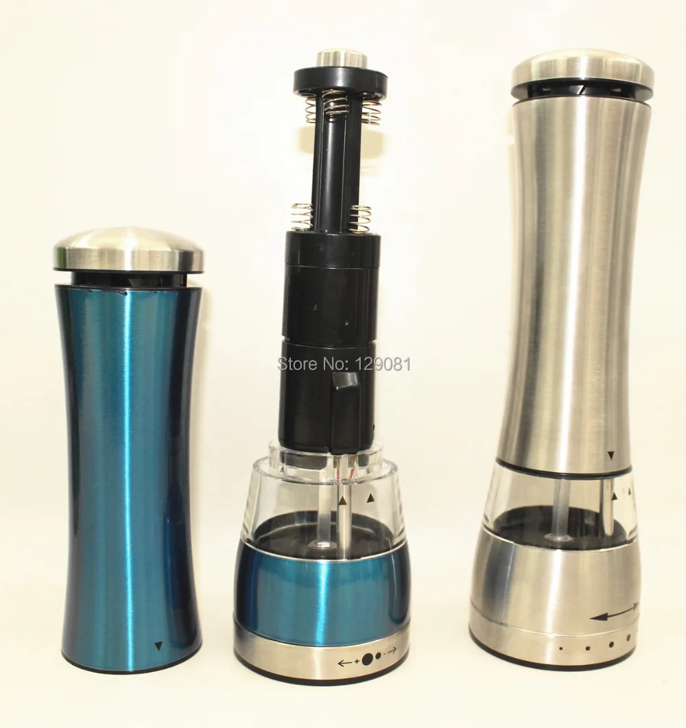 2016 электрическая мельница для синего перца из нержавеющей стали|pepper mill|blue pepper