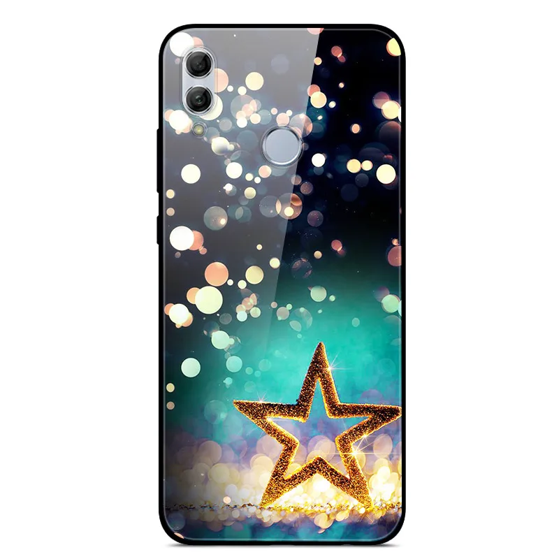 15 B для huawei Honor 10 Lite Чехол задняя крышка из закаленного стекла Жесткий Чехол для huawei Honor 10 Lite 10i бампера корпус Honor10 light - Цвет: 15