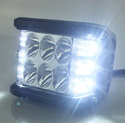 2 шт. светодиодный Cube двойной сбоку шутер светодиодный свет светодиодный Pod Off Road Вождение Противотуманные фары светодиодный свет работы бар для автомобиль пикап лодка - Цвет: White white