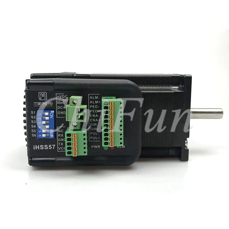 JMC iHSS57-36-20 21 мм Длина оси NEMA23 2.0Nm 36V DC интегрированный шаговый серводвигатель |