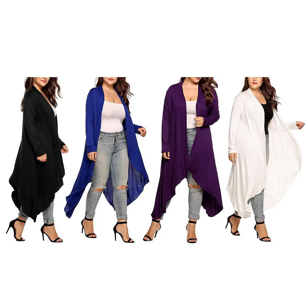 Новое Осеннее Женское пальто большого размера модное однотонное молочное