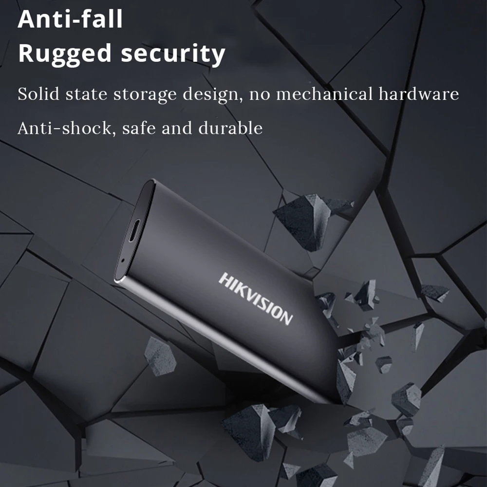 HIKVISION портативный SSD T200N type-C USB 3 1 512GB ТБ TLC внешний жесткий диск для настольного