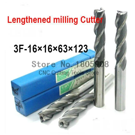 

2pcs /set 16mm 3 Flute HSS & Extended Aluminium End Mill Cutter CNC Bit Milling Machinery tools Cutting tools.Lathe Tool