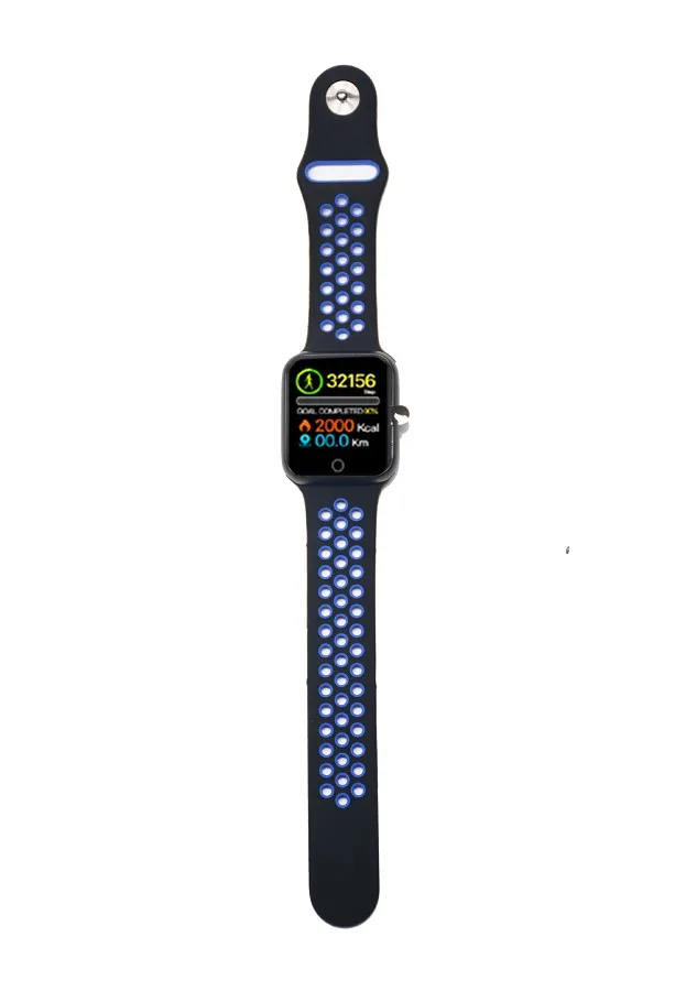 black blue Greentiger S226 Смарт-часы для мужчин и женщин фитнес-трекер монитор сердечного ритма умный Браслет кровяное давление шагомер Android IOS - Цвет: black blue