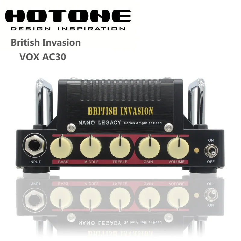 Hotone Audio Nano Legacy Micro Amp Mini Head Series-сердечная атака, британское нашествие, фиолетовый ветер, Mojo Diamond, гром бас - Color: British Invasion