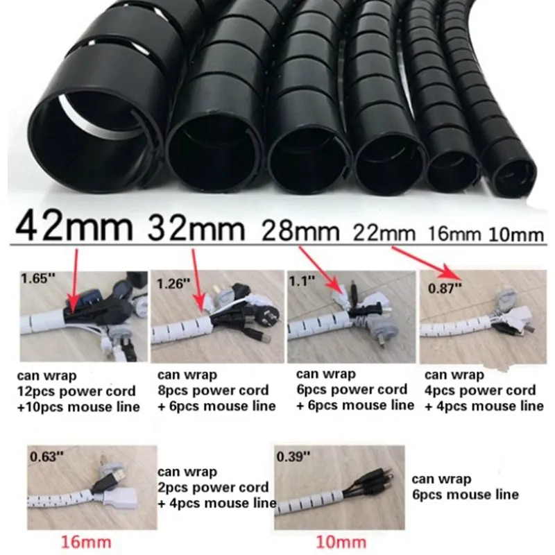 Spiral Cable Wrap Organizer 3FT #4