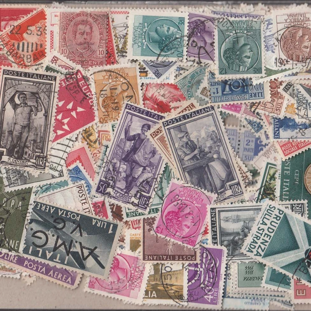 

48Pcs/Bag Early Years Italian Stamps All Different From Italy NO Repeat Marked Postage Stamps for Collecting