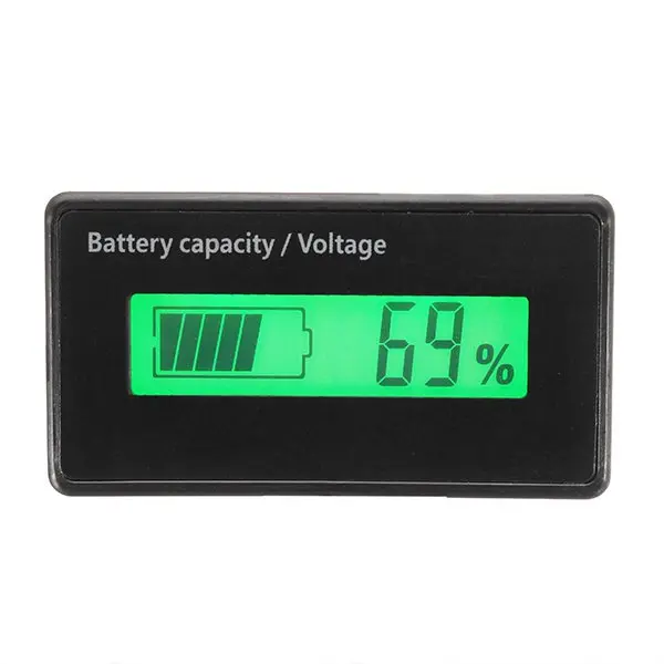 GY 6H 12V 24V 36V 48V свинцово кислотная батарея 6 75V зеленый экран водонепроницаемый ЖК