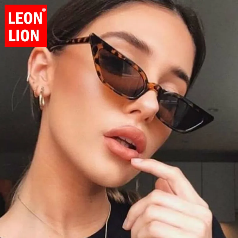 LeonLion 2021 винтажные женские солнцезащитные очки кошачий глаз фирменный дизайн