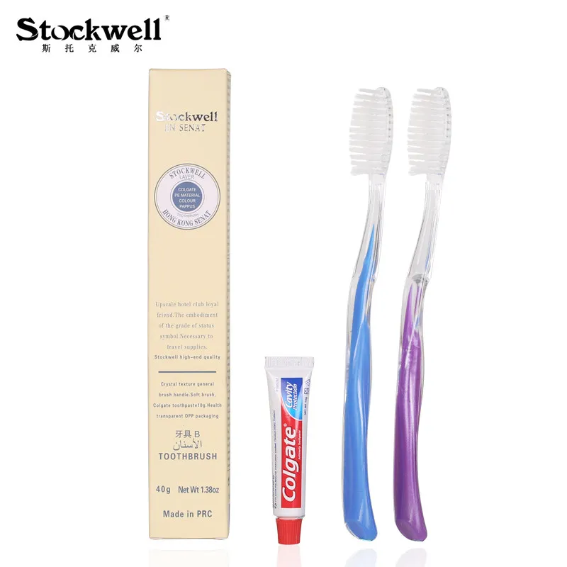 40 Sets hotel room boxed fur travel toothpaste two-in-one toiletries disposable toothbrush | Красота и здоровье