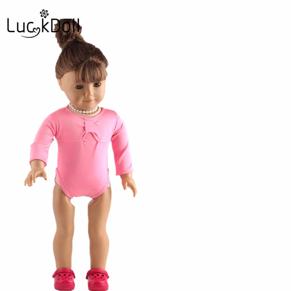 LUCKDOLL милая кукла в купальнике подходит для 18 дюймов Американский 43 см детская