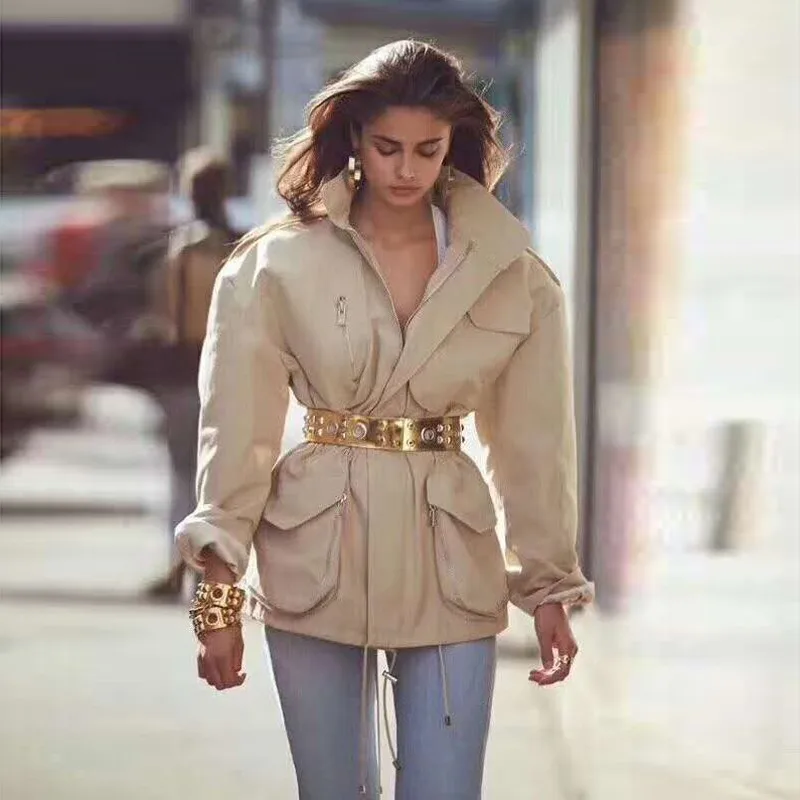 Женская Осенняя куртка пальто туника повседневная для женщин | одежда