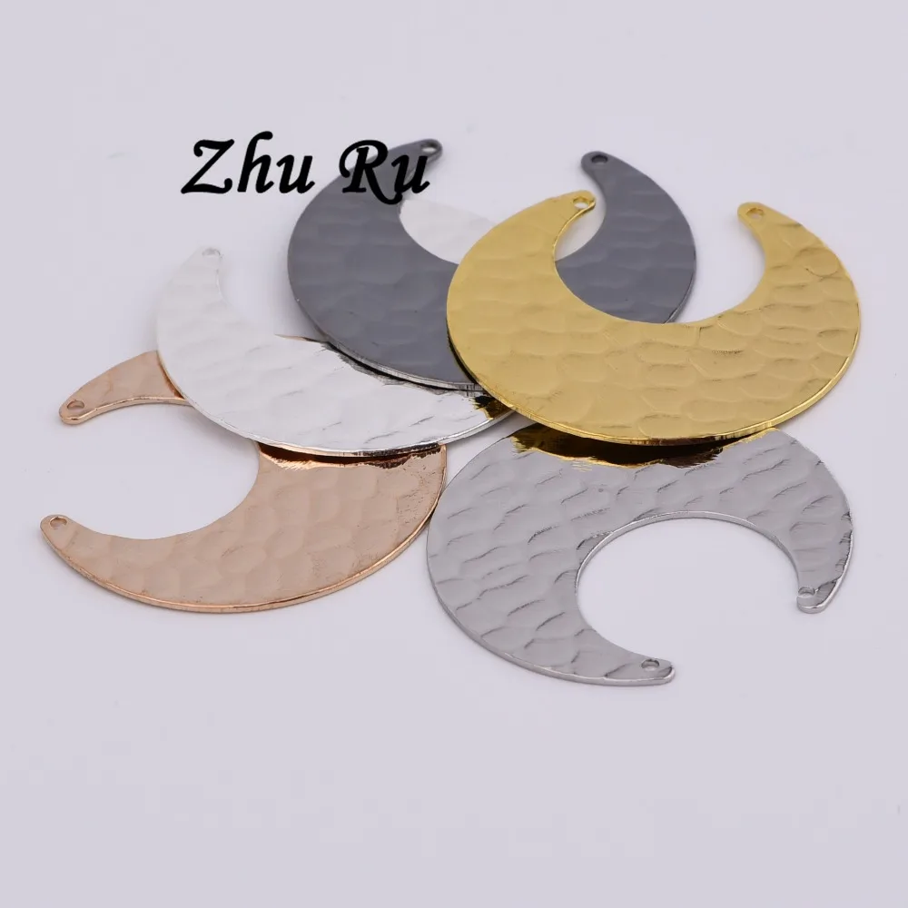 Чжу ру 5 шт./лот 30 мм богиня луны появляется ночью полумесяц Форма Шарм Fit Браслеты