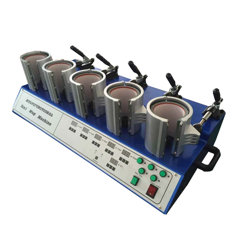 2017 новые и горячие продажи кружка термопринтер 5 в 1 Автоматический цифровой