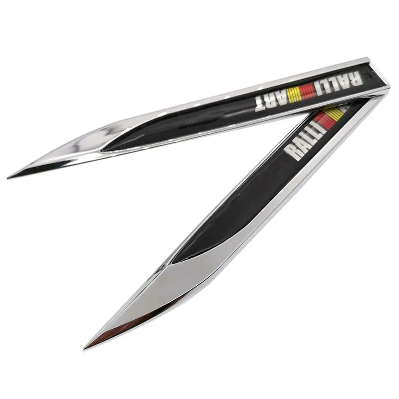 1 пара 3D металлический логотип RALLIART брызговик боковая Автомобильная наклейка