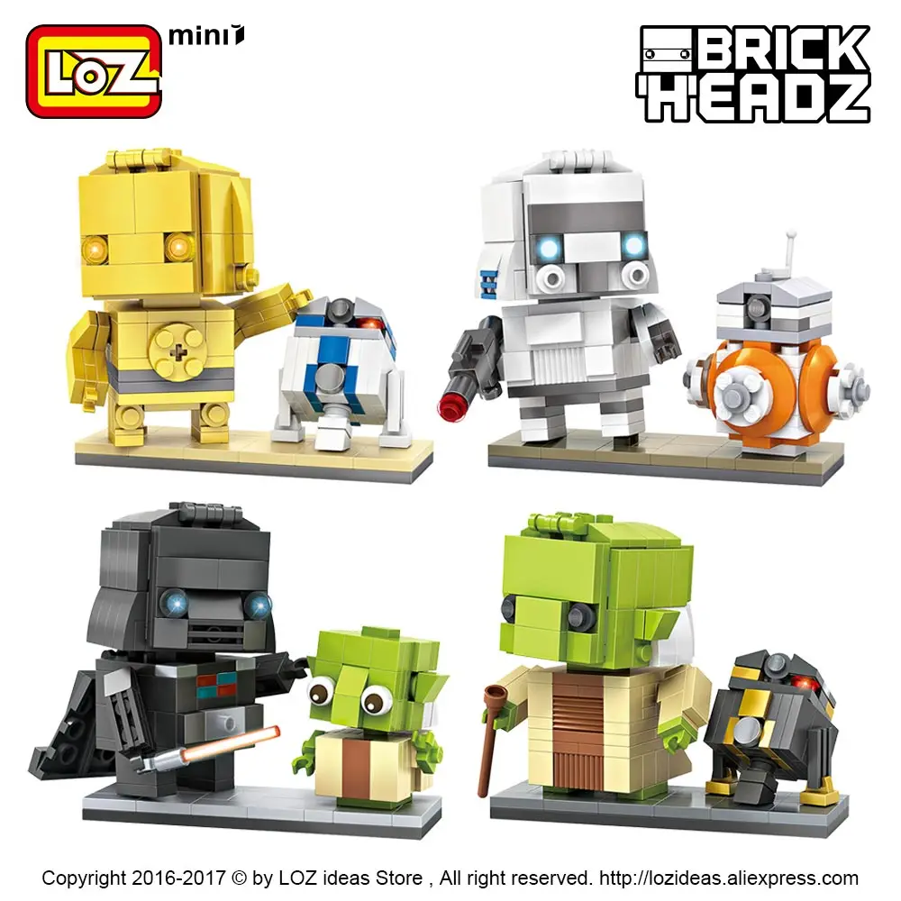 LOZ мини-блок фигурка робота аниме модель сборный домик игрушки DIY набор игрушка