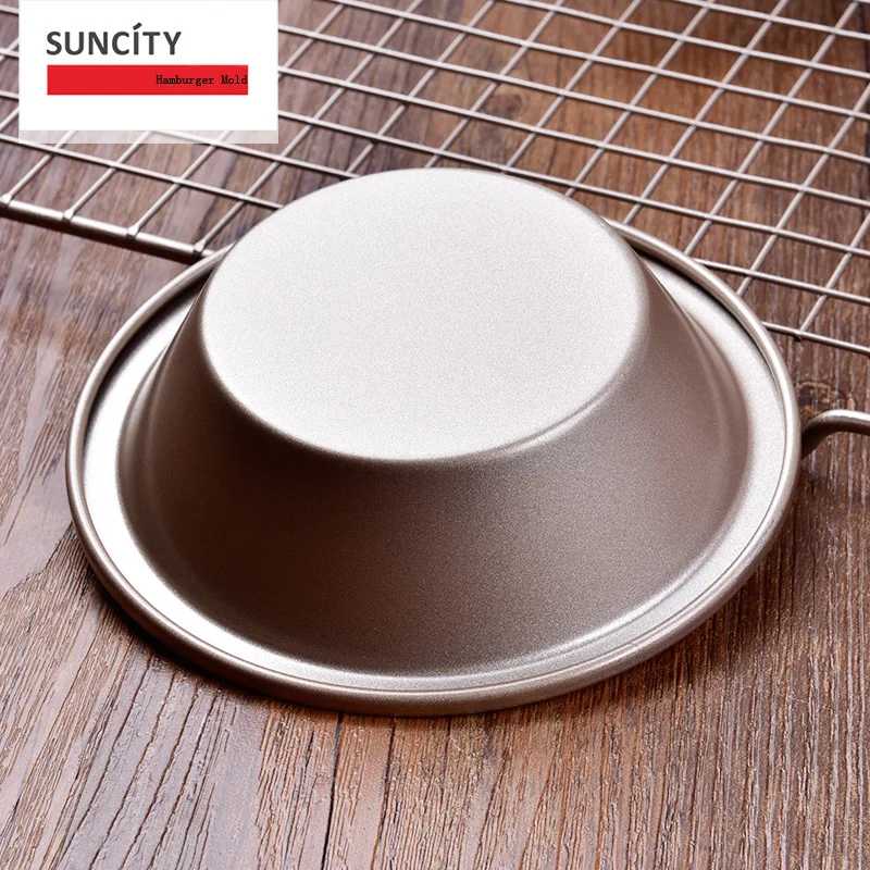 2 шт. антипригарная металлическая круглая сковорода для гамбургеров жестяная
