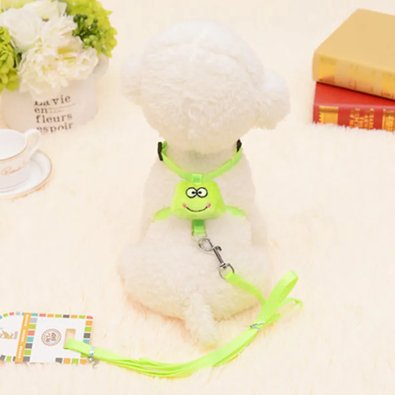 Fashion Pet Dog Cartoon Plush Chest Strap Leash High-grade Adjusting Fastener Wear-resisting Antiknock Cute | Дом и сад