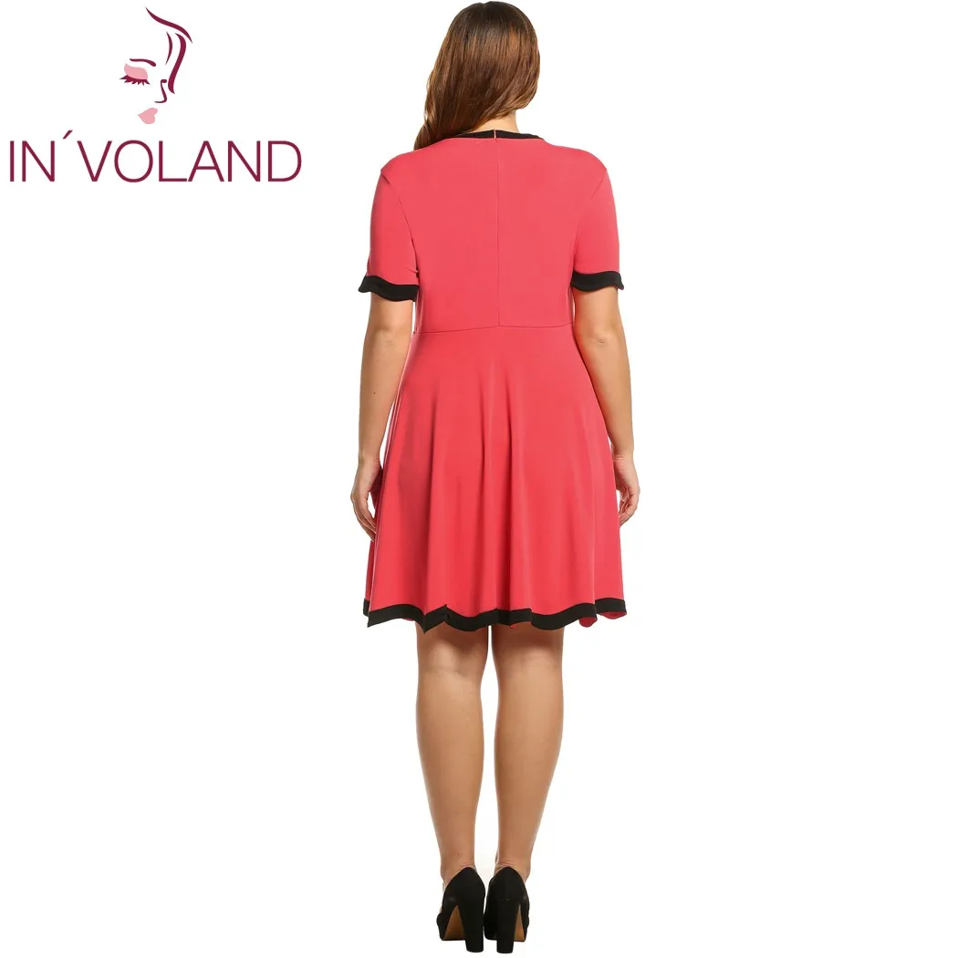 Женское Повседневное платье IN'VOLAND вечерние лоскутные платья пуловеры больших