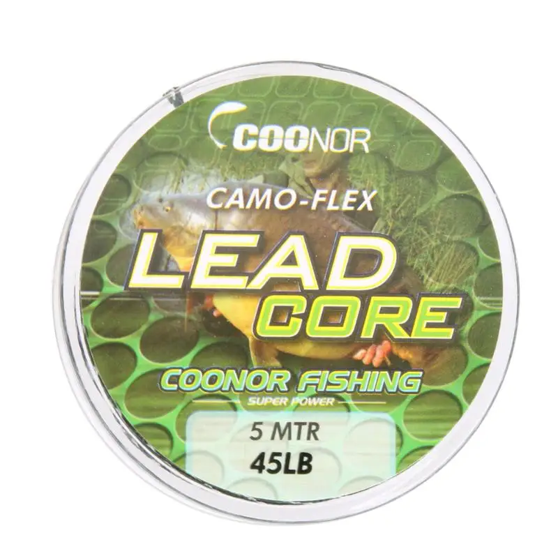 45 фунтов 5 м леска Leadcore камуфляжная для ловли карпа плетеная свинцовая