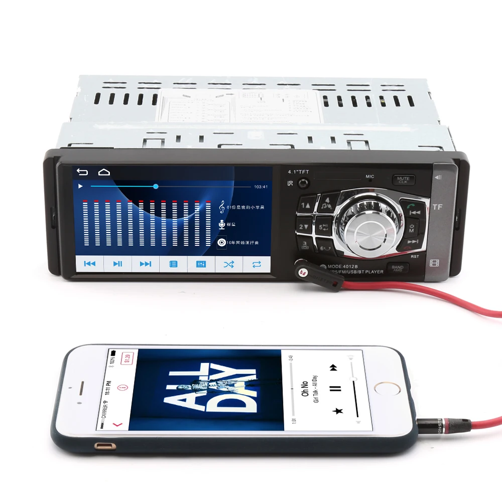 AMPrime 4012B 4 дюйма 1 Din автомагнитола Авто Аудио Стерео FM bluetooth Поддержка камеры
