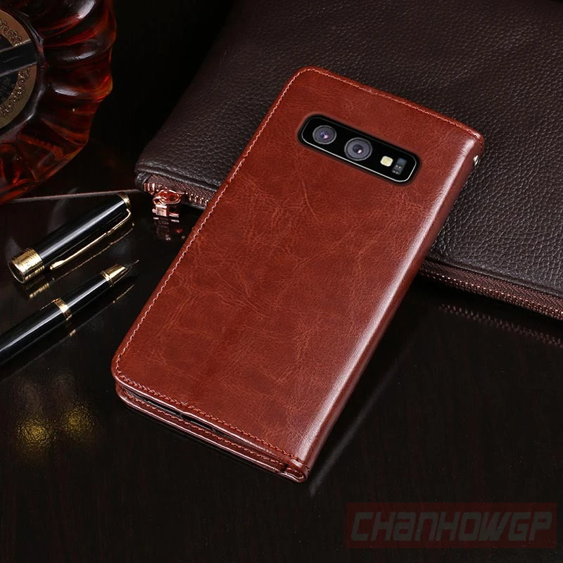 Классический деловой кожаный флип-чехол для Samsung Galaxy S10 S9 S8 Plus S10e M10 M20 A9 A7 2018 J4 J6 A6 A8