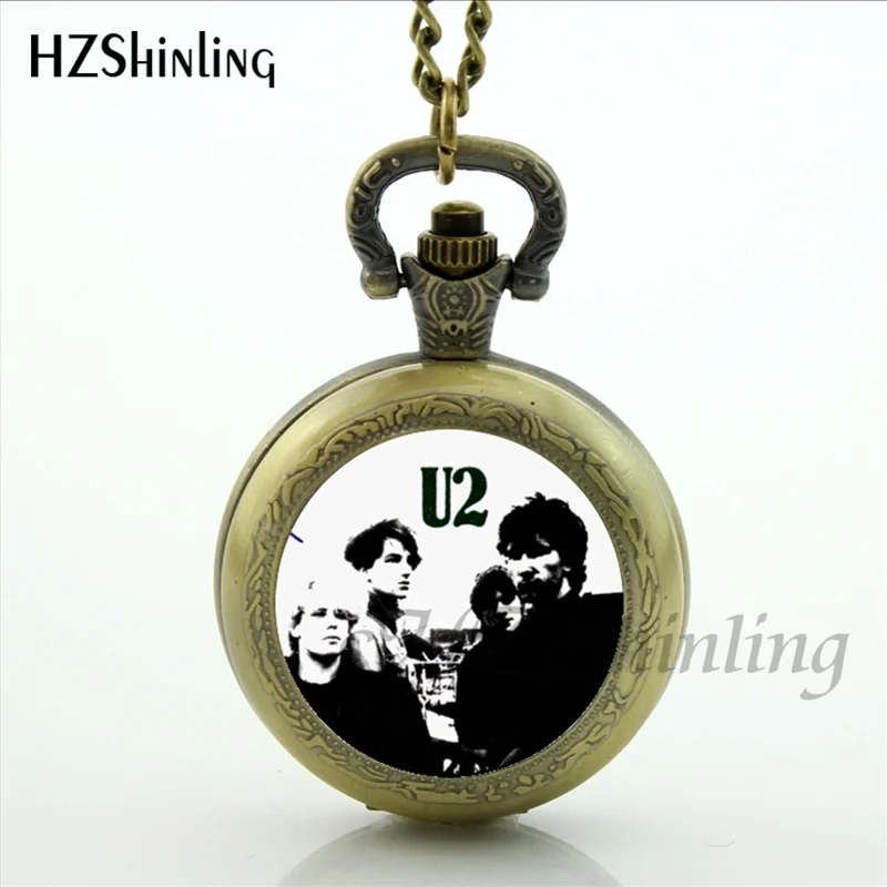 Новые модные Берлинские альтернативные поп рок группы U2 карманные часы стимпанк