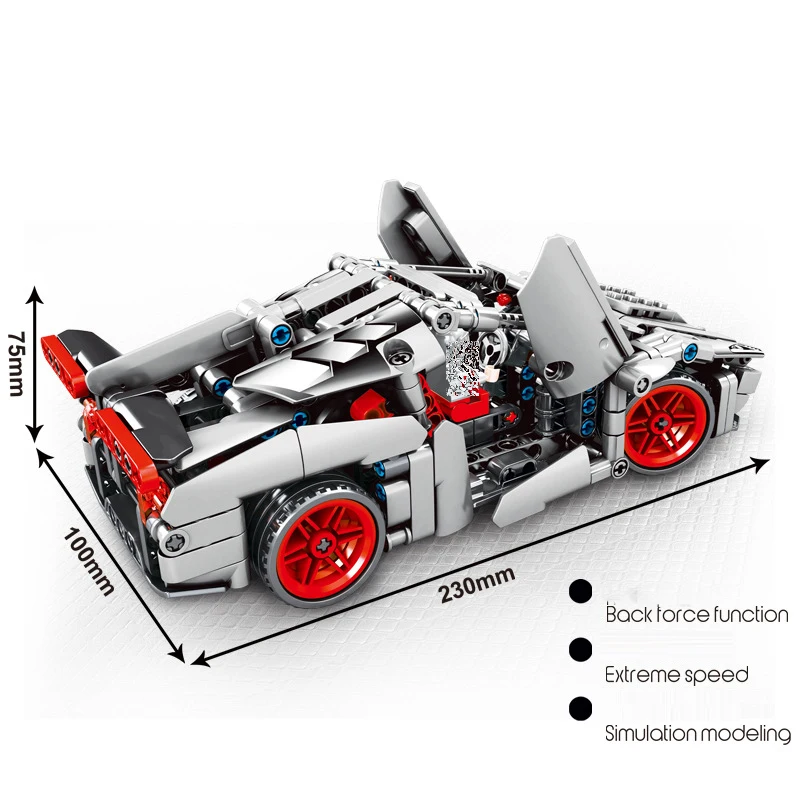 SEMBO 701400 скоростной Чемпион венано тяговый гоночный автомобиль строительные