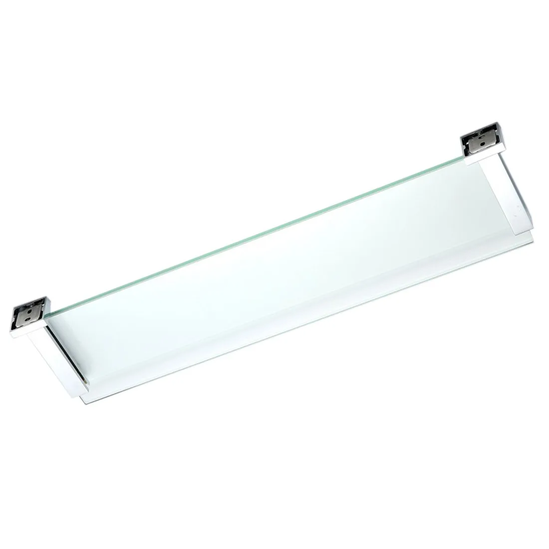 Настенная полка для Ванная комната Стекло лоток хромированной латуни очень