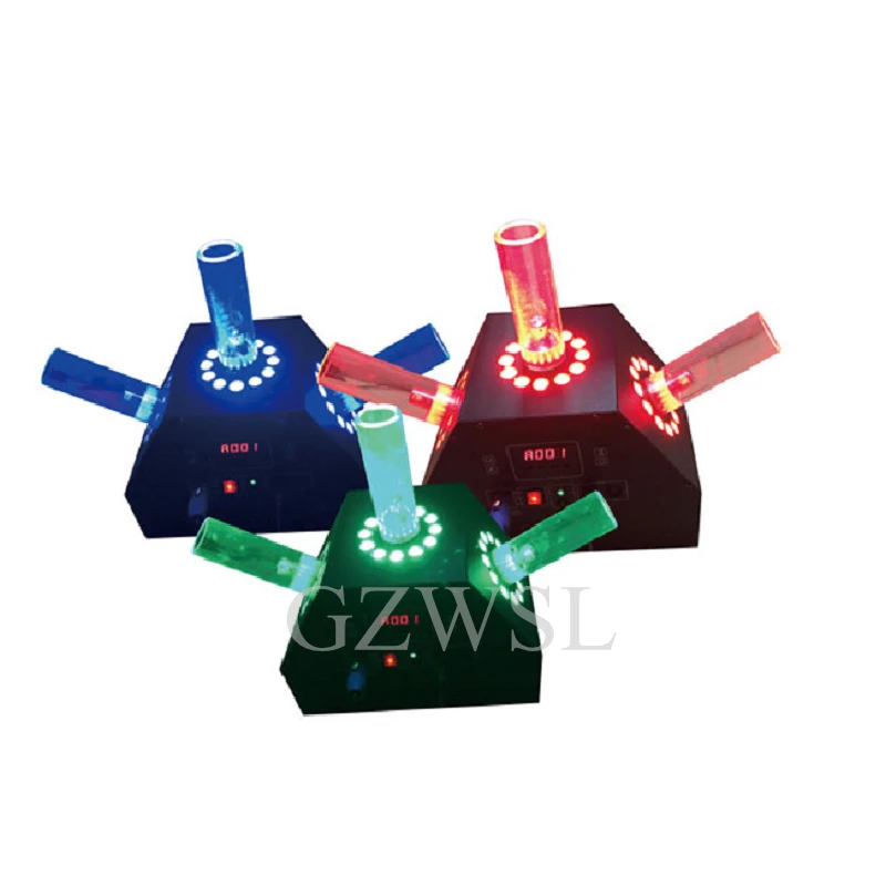 Новое поступление 3 головки DMX Led Co2 струйная машина|Эффект освещения сцены| |