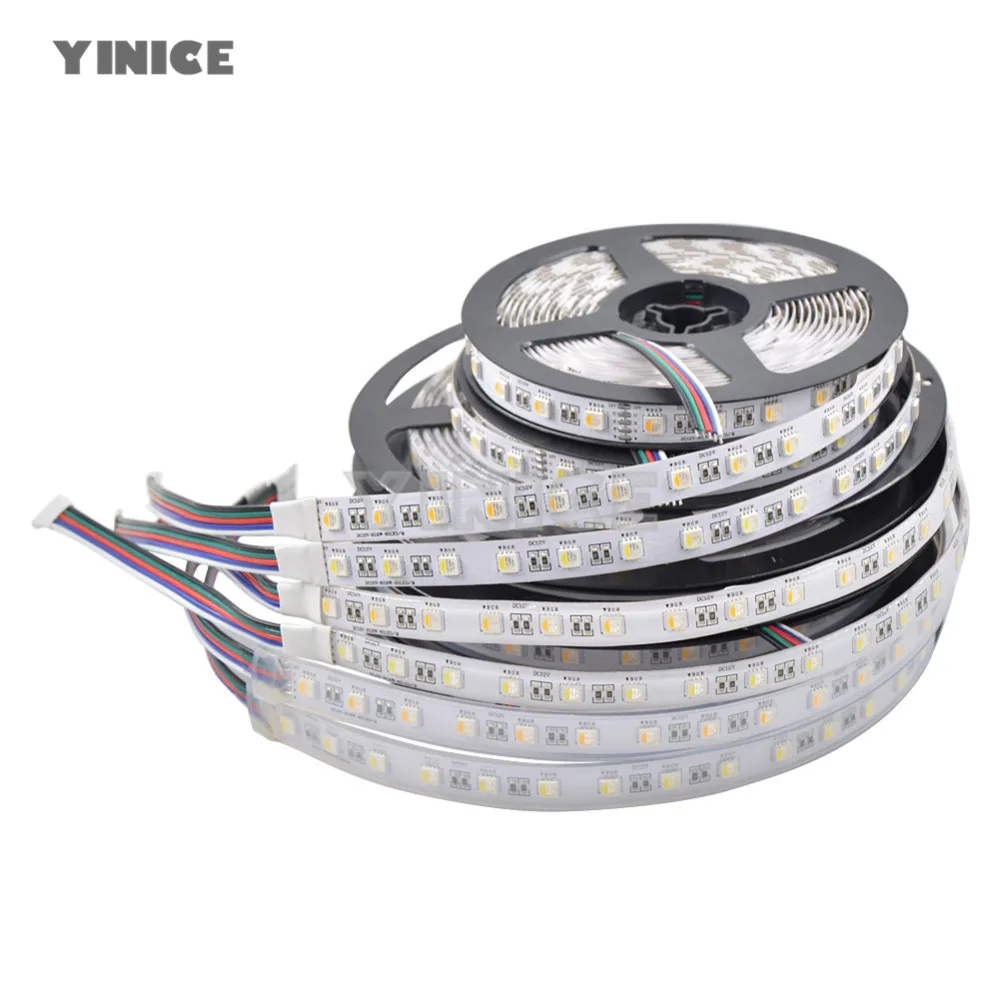 Набор светодиодных лент DC12V SMD 5050 RGB RGBW диодный Водонепроницаемый светодиодный Скотч+ пульт дистанционного управления+ блок питания гибкий светильник 20 м 5 м