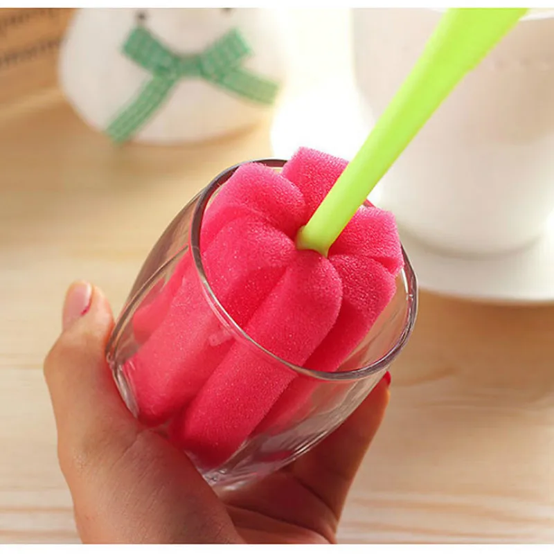 5 шт. длинная ручка щетка для детской бутылки чистка стекла глубокая Чистящая