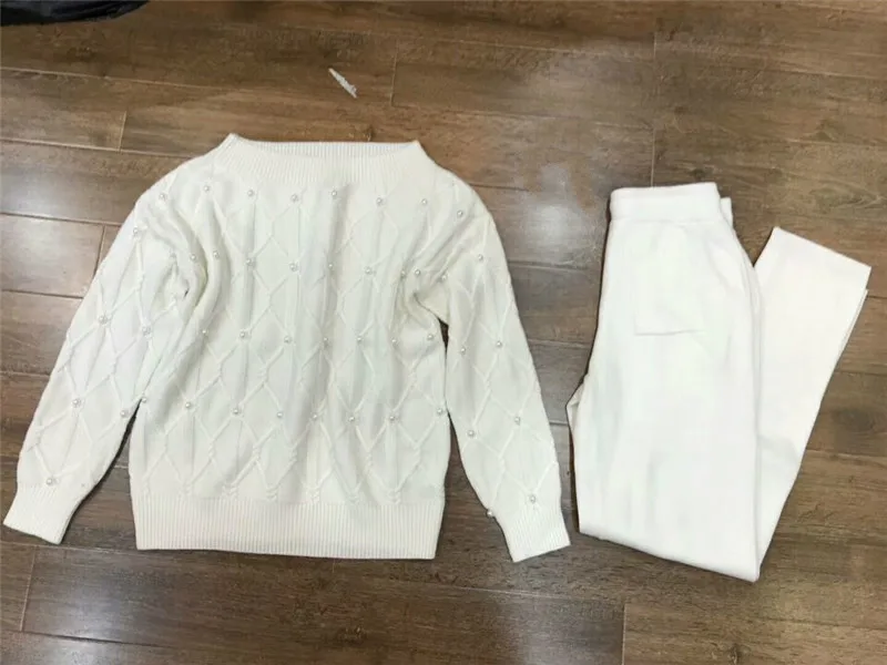 Pull/Лидер продаж новинка 2018 повседневный женский костюм из 2 предметов шерстяной
