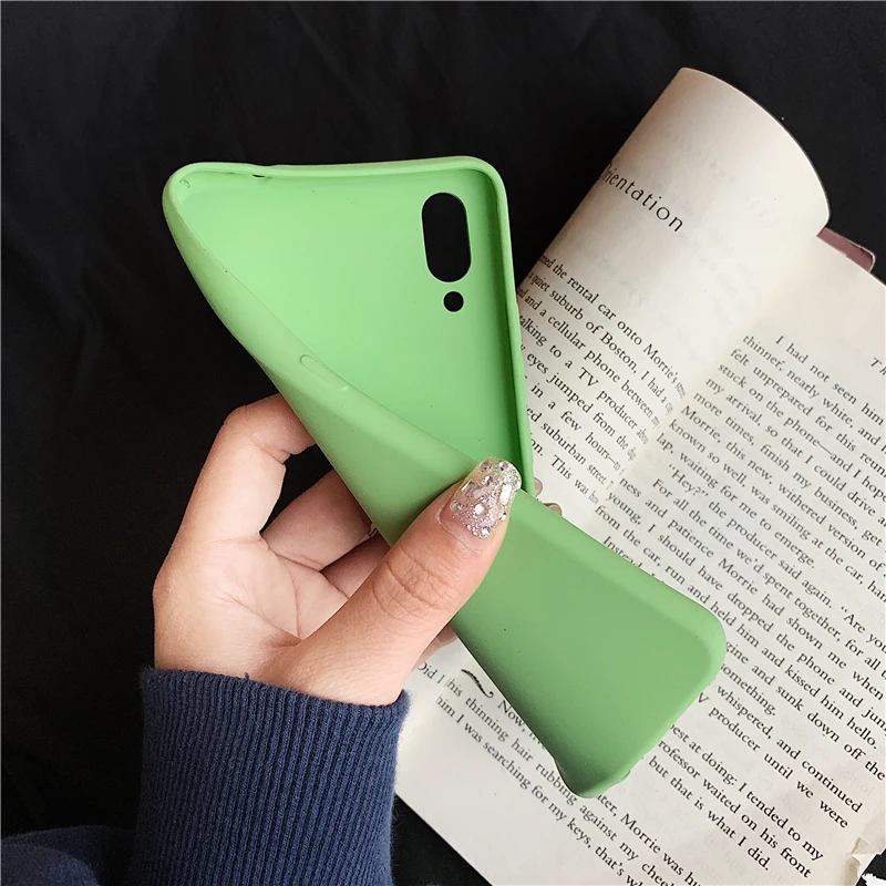 Kexin For Huawei Honor 5X/6/7/8 Lite Fine rock sand Green Cover 10 9 7i V8 V9 Play Phone Case Shockproof |