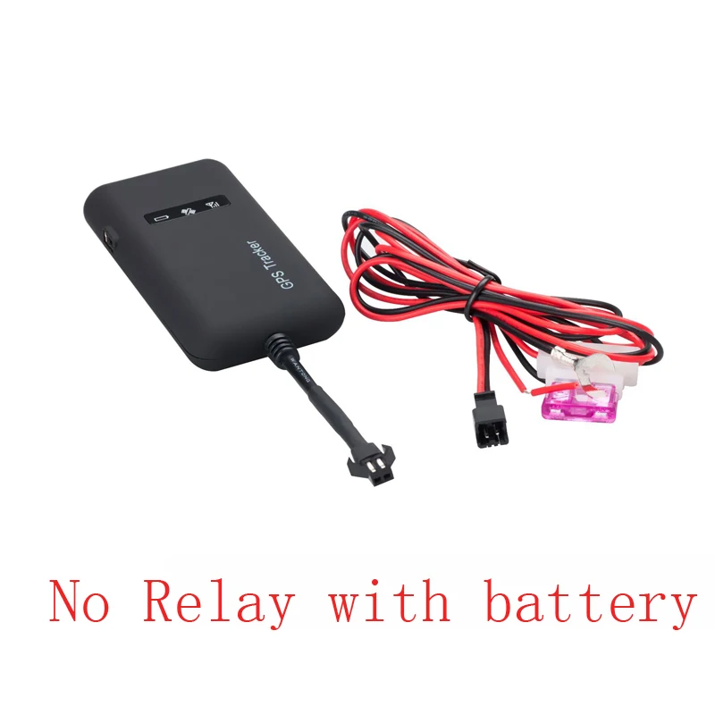 Add battery No Relay 4 Диапазонный автомобильный gps трекер GT02A платформа фактический адрес Google ссылка android и Iphone приложение - Цвет: Add battery No Relay