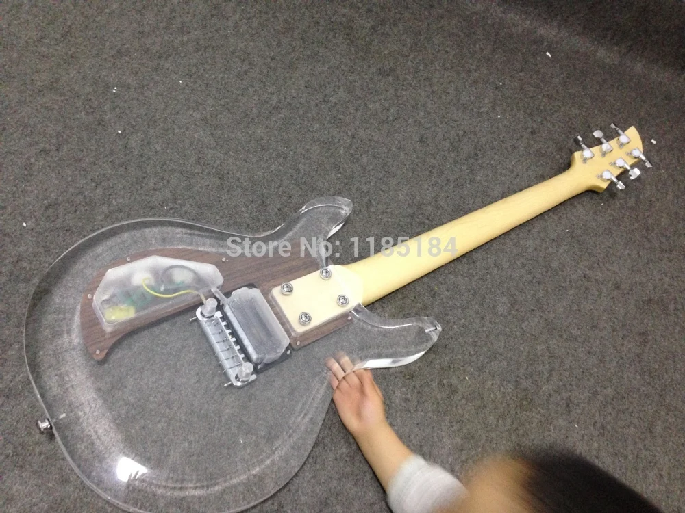 Стиль акриловый корпус Dan Armstrong. Ampeg электрогитара G05 Высокое качество палисандр накладки Лидер продаж