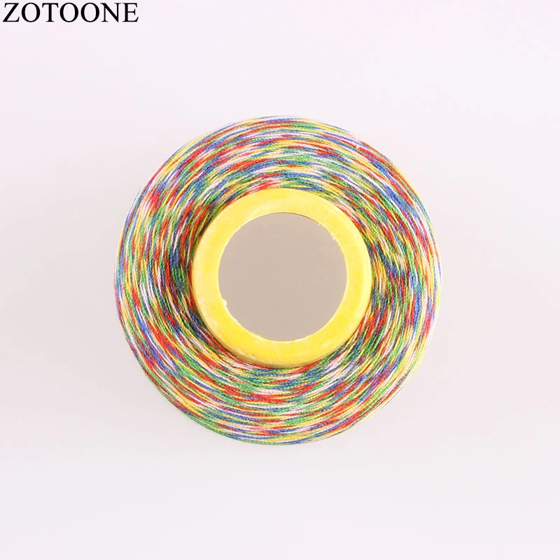 ZOTOONE 40S/2 3000Y/катушка промышленная полиэфирная швейная нить красочная для кожаной