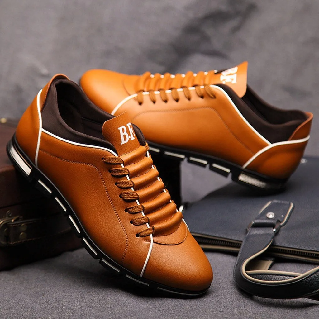 YOUYEDIAN Men Fashion Flat Round Toe Casual Shoes Solid Leather Business men shoes summer leather breathable#E5 | Обувь